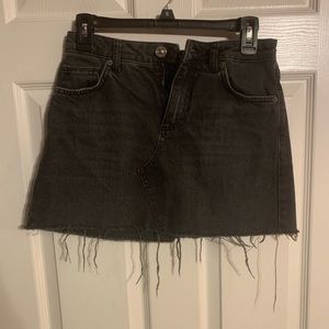 BDG black jean skirt